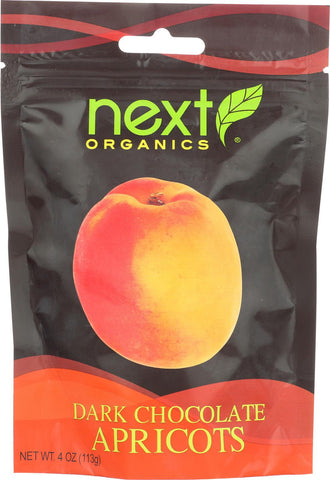 Next Organics Dark Chocolate - Apricot - Case Of 6 - 4 Oz.