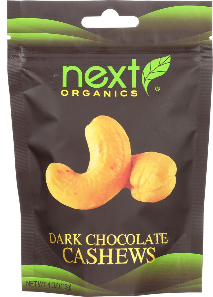 Next Organics Organic Dark Chocolate - Cashews - Case Of 6 - 4 Oz.