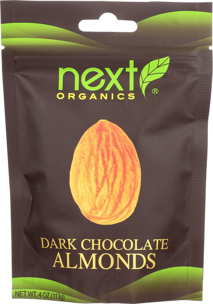 Next Organics Organic Dark Chocolate - Almonds - Case Of 6 - 4 Oz.