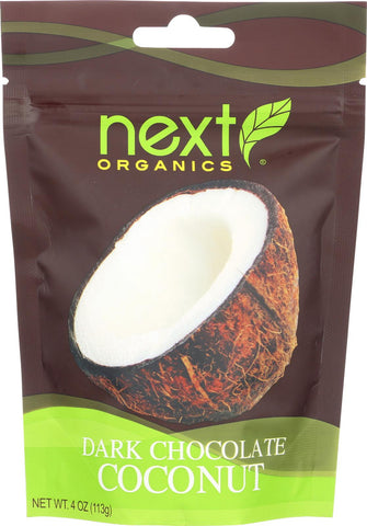 Next Organics Dark Chocolate - Coconut - Case Of 6 - 4 Oz.