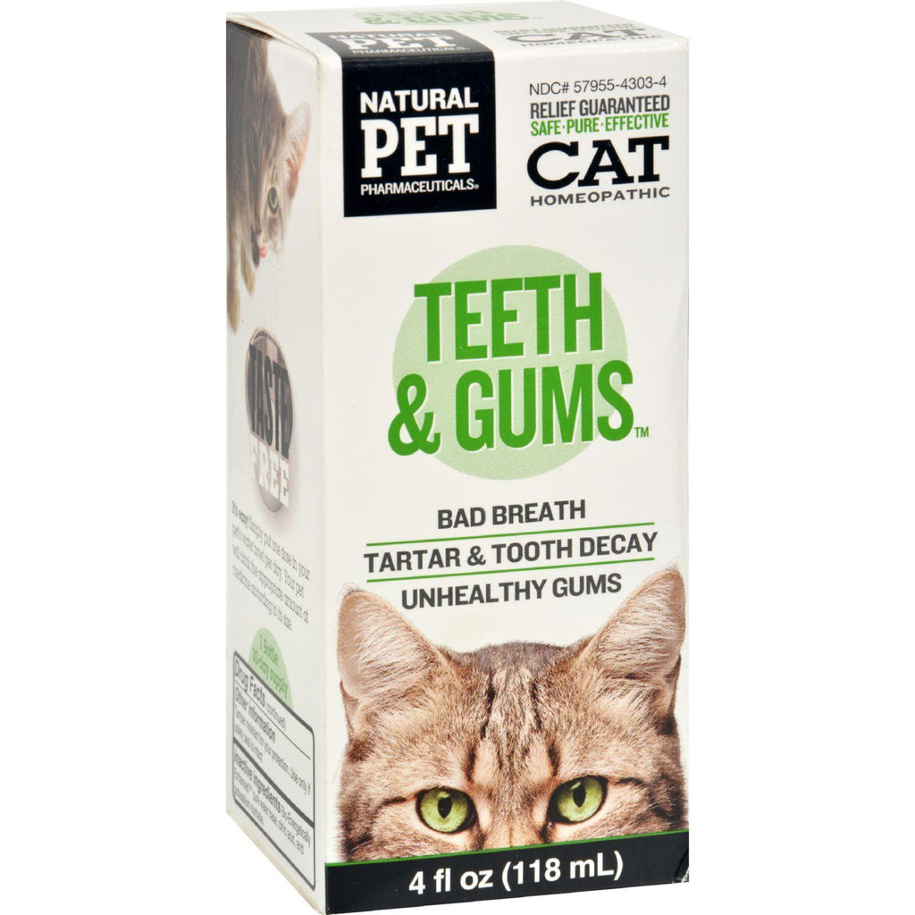 King Bio Homeopathic Natural Pet Cat - Teeth And Gums - 4 Oz