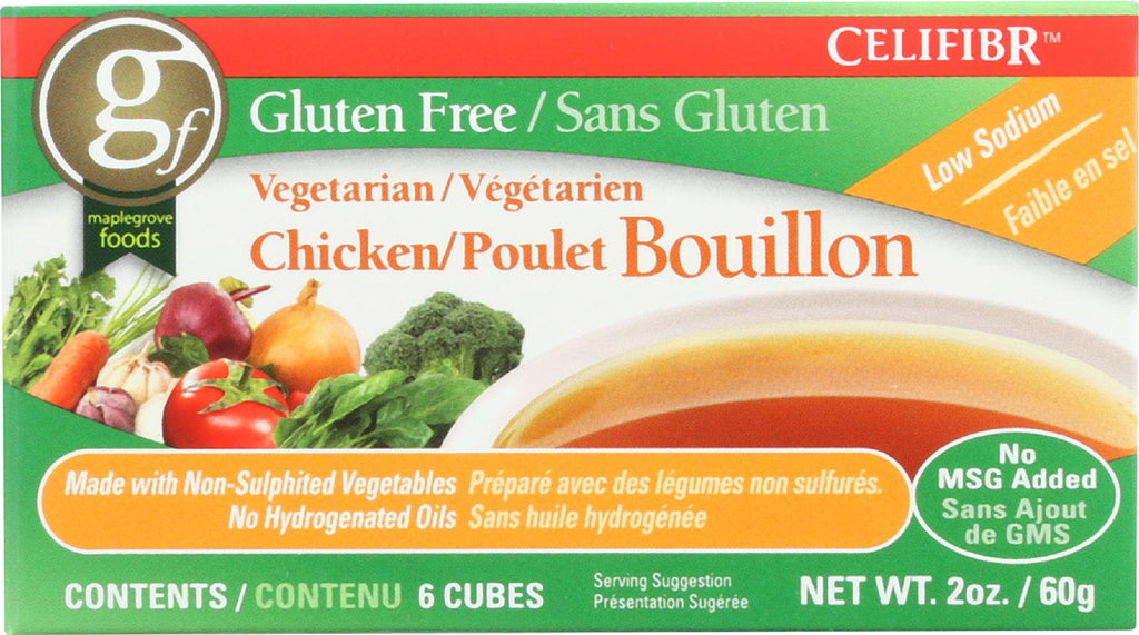 Celifibr Soup Bouillon Cubes - Vegetarian Chicken - 2 Oz - Case Of 12