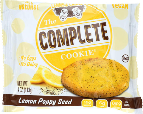 Lenny And Larry's The Complete Cookie - Lemon Poppyseed - 4 Oz - Case Of 12