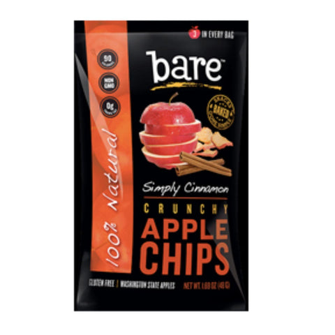 Bare Fruit Cinnamon Apple Chips - Case Of 24