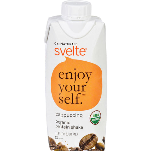 Svelte Protein Shake - Organic - Cappucino - 11 Fl Oz - Case Of 8