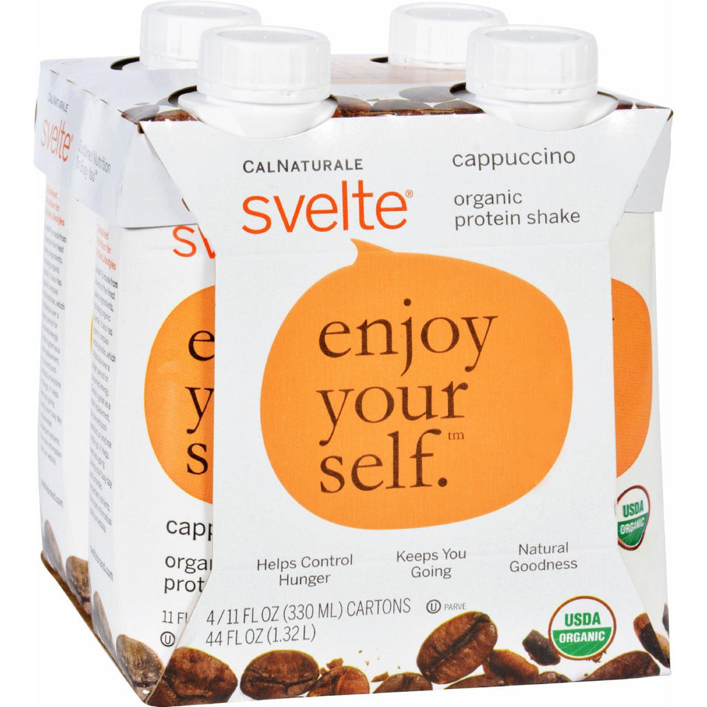 Svelte Protein Shake - Organic - Cappucino - 11 Fl Oz - Case Of 24