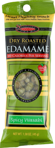 Seapoint Farms Edamame - Dry Roasted - Spicy Wasabi - 1.58 Oz - Case Of 12