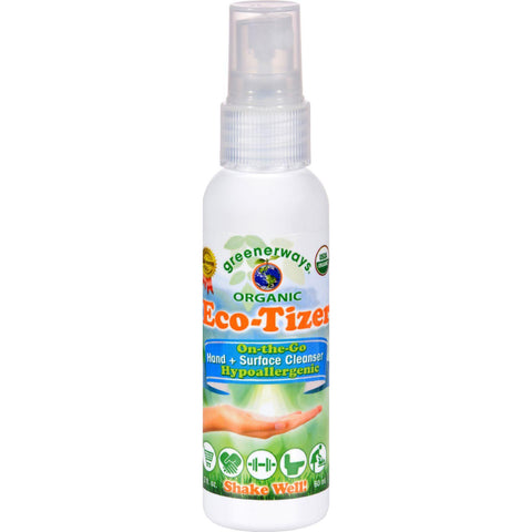 Greenerways Organic Eco Tizer Counter Display - 2 Oz - Case Of 12