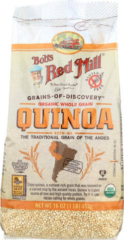 Bob's Red Mill Organic White Quinoa - 16 Oz - Case Of 4