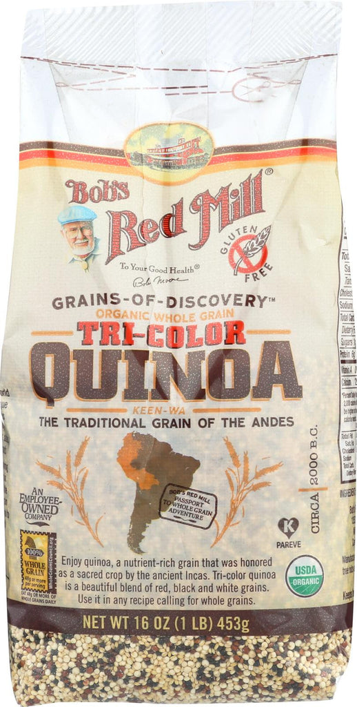 Bob's Red Mill Organic Tri-color Quinoa Grain - 16 Oz - Case Of 4