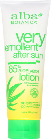 Alba Botanica After Sun Lotion - 85% Aloe - 8 Oz