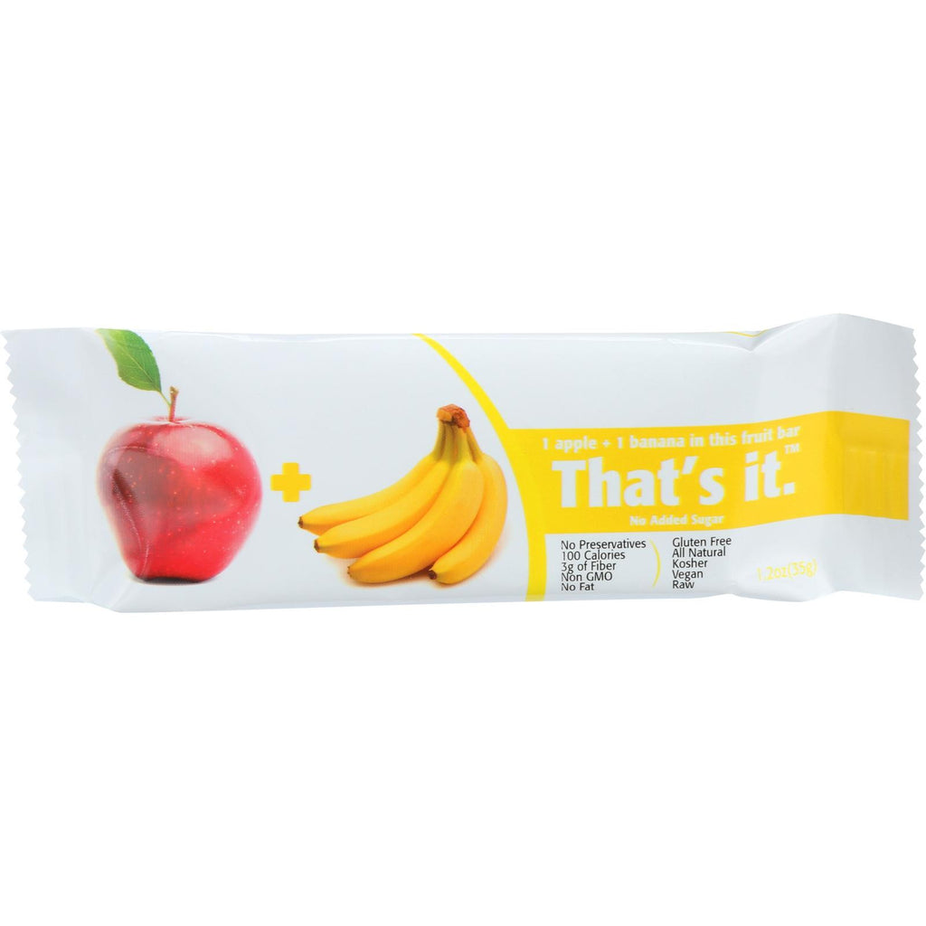 That's It Fruit Bar - Apple And Banana - Case Of 12 - 1.2 Oz