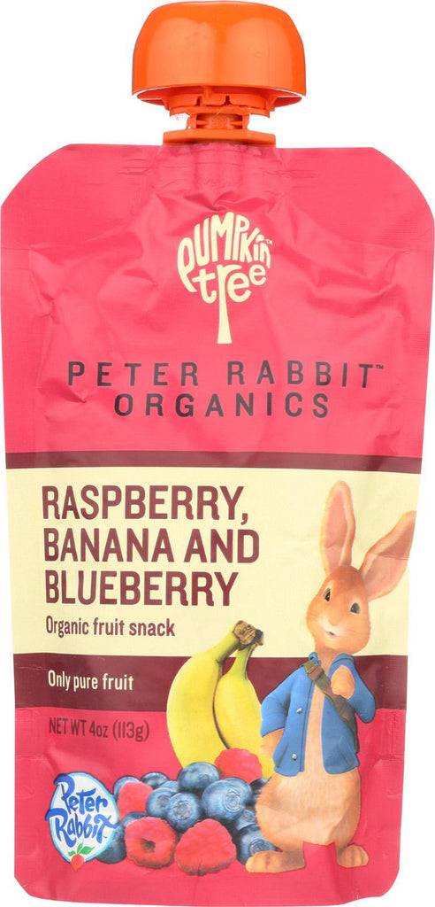 Peter Rabbit Organics Fruit Snacks - Raspberry, Banana And Blueberry - Case Of 10 - 4 Oz.