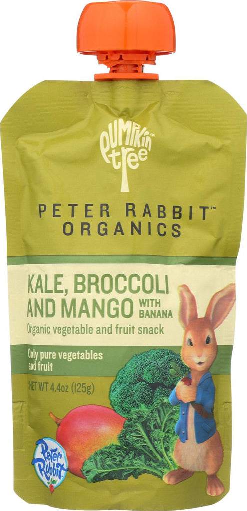 Peter Rabbit Organics Veggie Snacks - Kale, Broccoli And Mango With Banana - Case Of 10 - 4.4 Oz.