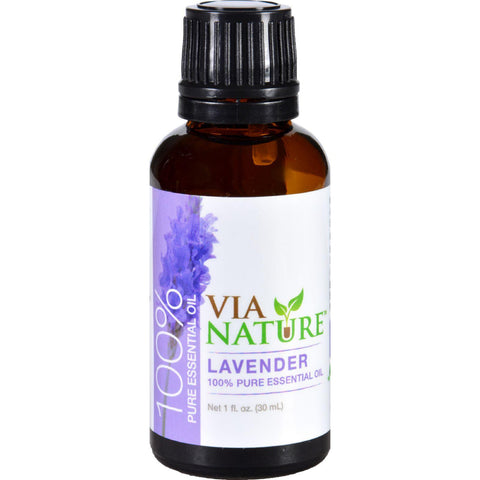 Via Nature Essential Oil - 100 Percent Pure - Lavender - Single - 1 Fl Oz