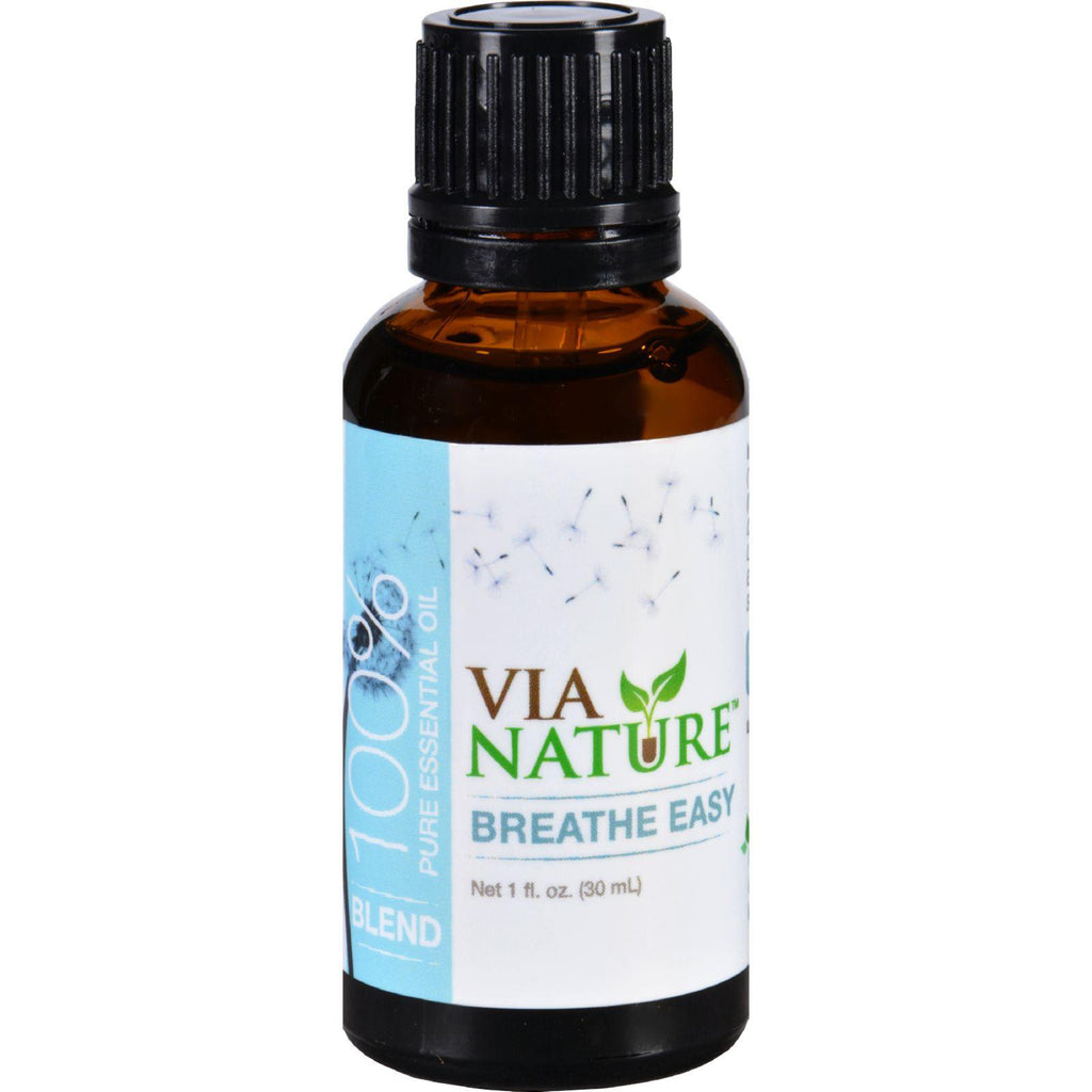 Via Nature Essential Oil Blend - Breathe Easy - 1 Fl Oz