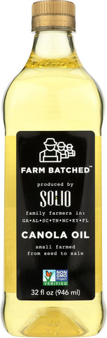 Solio Family Expeller Pressed Canola Oil - Case Of 6 - 32 Fl Oz.