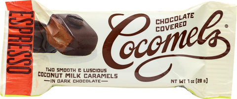 Cocomel Dark Chocolate Covered Cocomels - Espresso - Case Of 15 - 1 Oz.