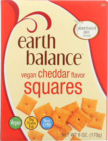 Earth Balance Vegan Squares - Cheddar - Case Of 6 - 6 Oz.