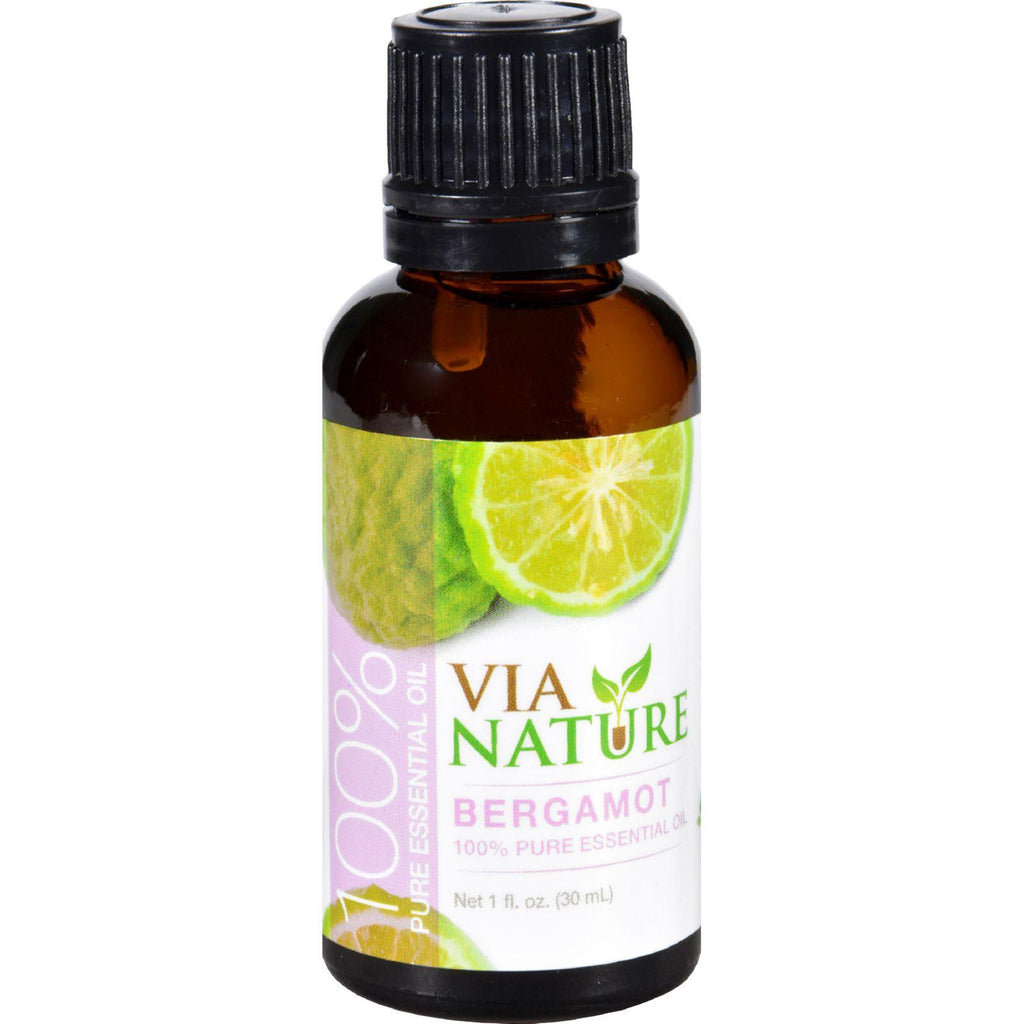 Via Nature Essential Oil - 100 Percent Pure - Bergamot - 1 Fl Oz