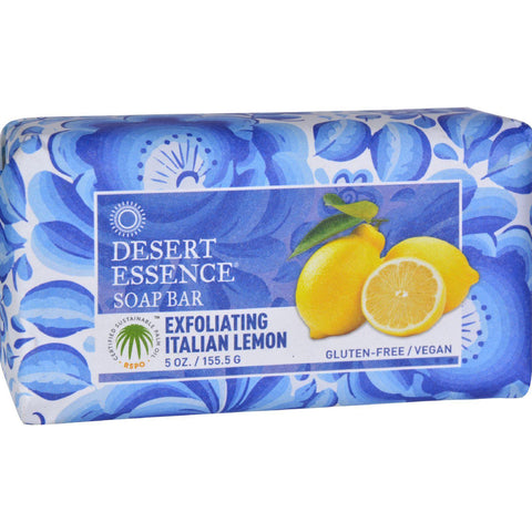 Desert Essence Bar Soap - Exfoliating Italian Lemon - 5 Oz