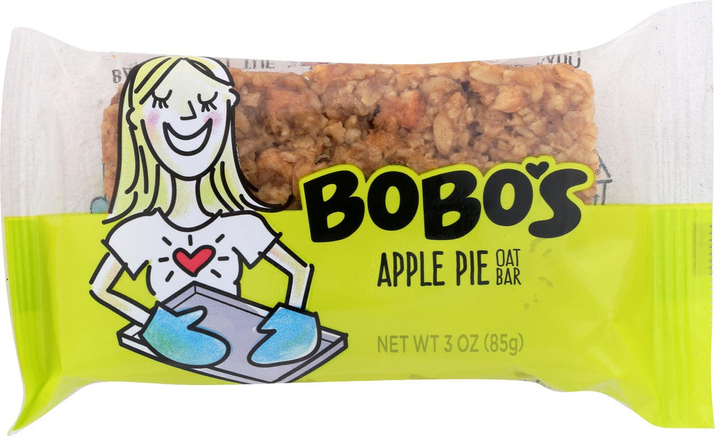 Bobo's Oat Bars Apple Pie - Gluten Free - Case Of 12 - 3 Oz.