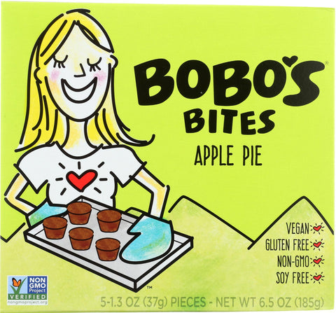 Bobo's Oat Bars Apple Pie - Gluten Free - Case Of 6 - 1.3 Oz.