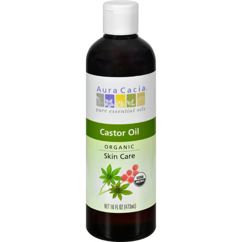 Aura Cacia Skin Care Oil - Organic Castor Oil - 16 Fl Oz