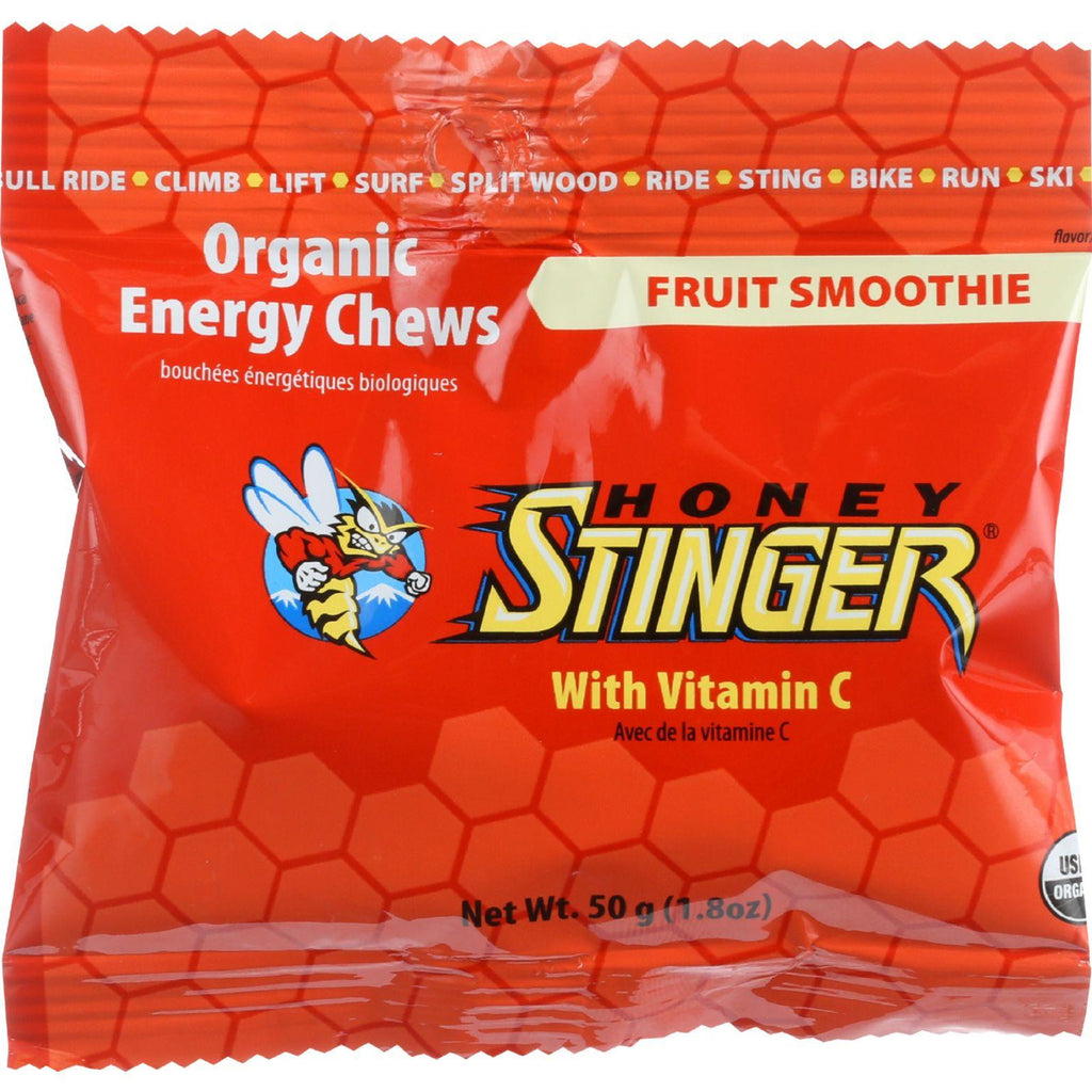 Honey Stinger Energy Chew - Organic - Fruit Smoothie - 1.8 Oz - Case Of 12