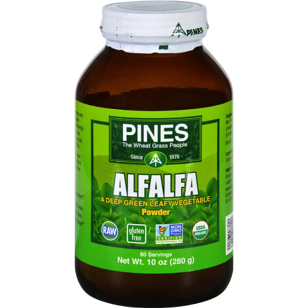 Pines International Alfalfa - Organic - Powder - 10 Oz