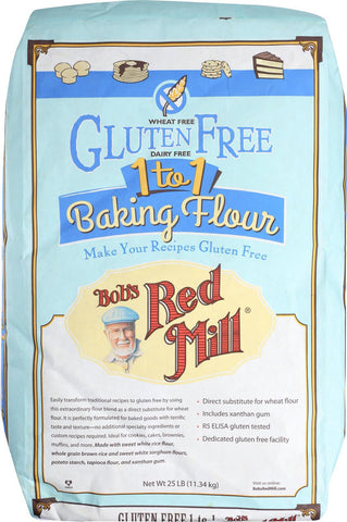 Bob's Red Mill Gluten Free 1-to-1 Baking Flour - 25 Lb - Bulk Bag