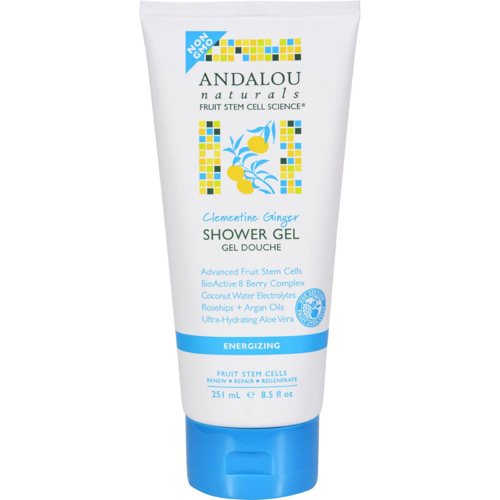 Andalou Naturals Shower Gel - Clementine Ginger Energizing - 8.5 Fl Oz