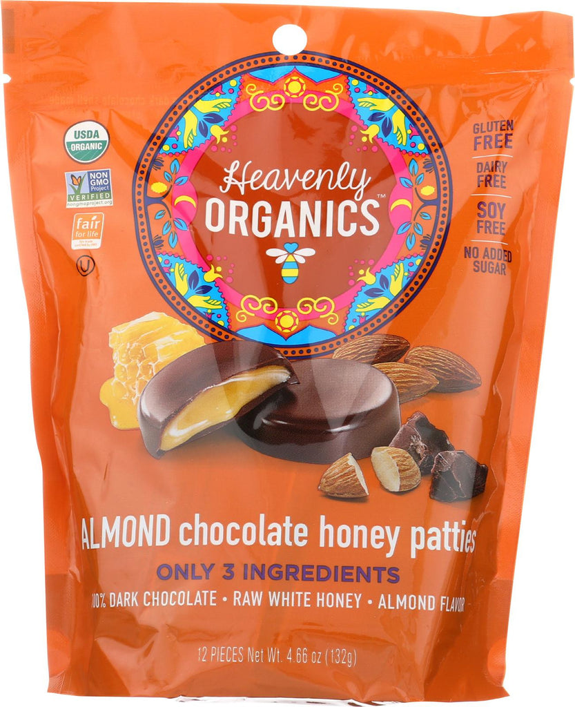 Heavenly Organics Heavenly Organic Honey Pattie - Chocolate - Case Of 6 - 4.66 Oz.