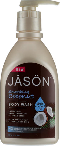 Jason Natural Products Body Wash - Smoothing Coconut - 30 Oz