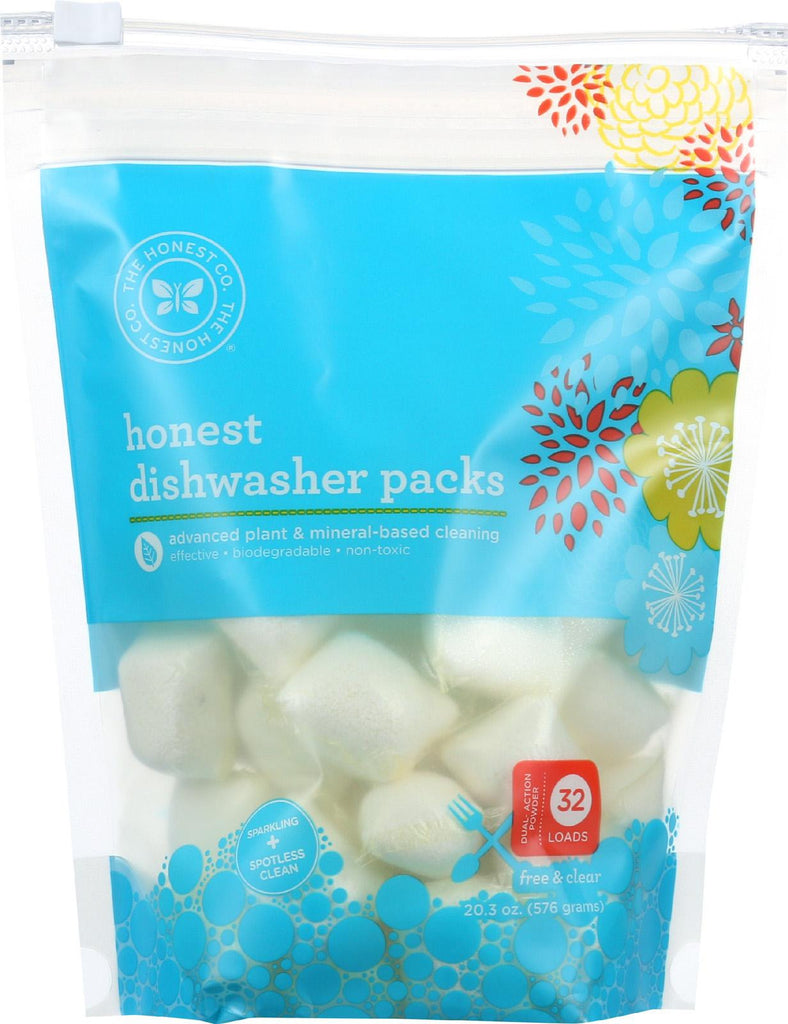 The Honest Company Honest Dishwasher Packs - Free And Clear - 32 Count