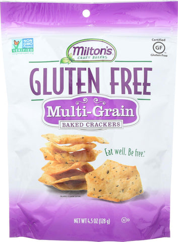 Miltons Gluten Free Baked Crackers - Multi Grain - Case Of 12 - 4.5 Oz.