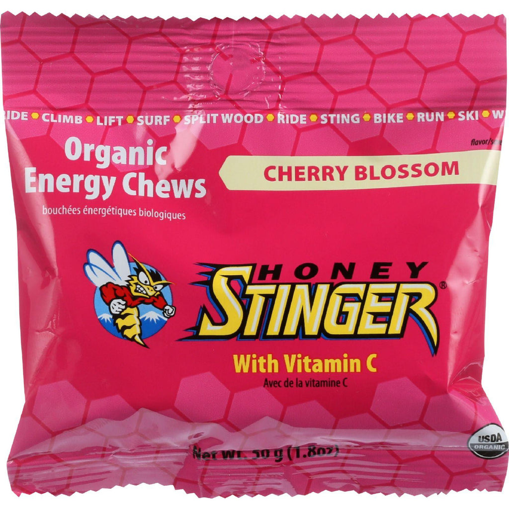 Honey Stinger Energy Chew - Organic - Cherry Blossom - 1.8 Oz - Case Of 12