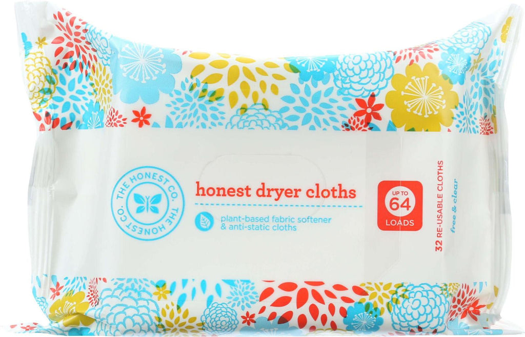 The Honest Company Honest Dryer Cloths - Free And Clear - 32 Count