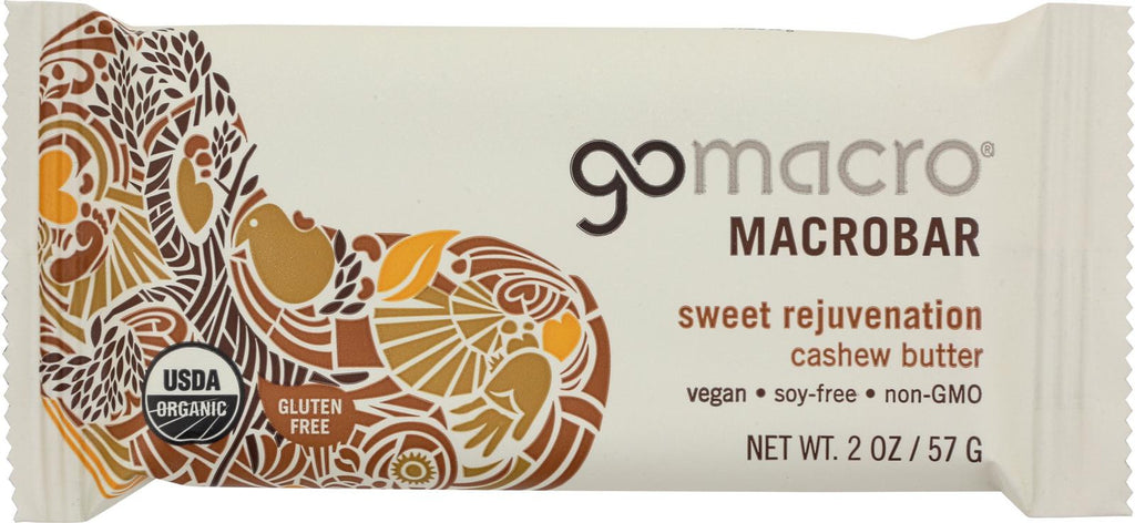 Gomacro Organic Macrobar - Cashew Butter - 2 Oz Bars - Case Of 12