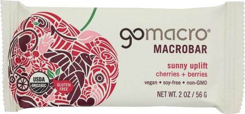 Gomacro Organic Macrobar - Cherries And Berries - 2 Oz Bars - Case Of 12