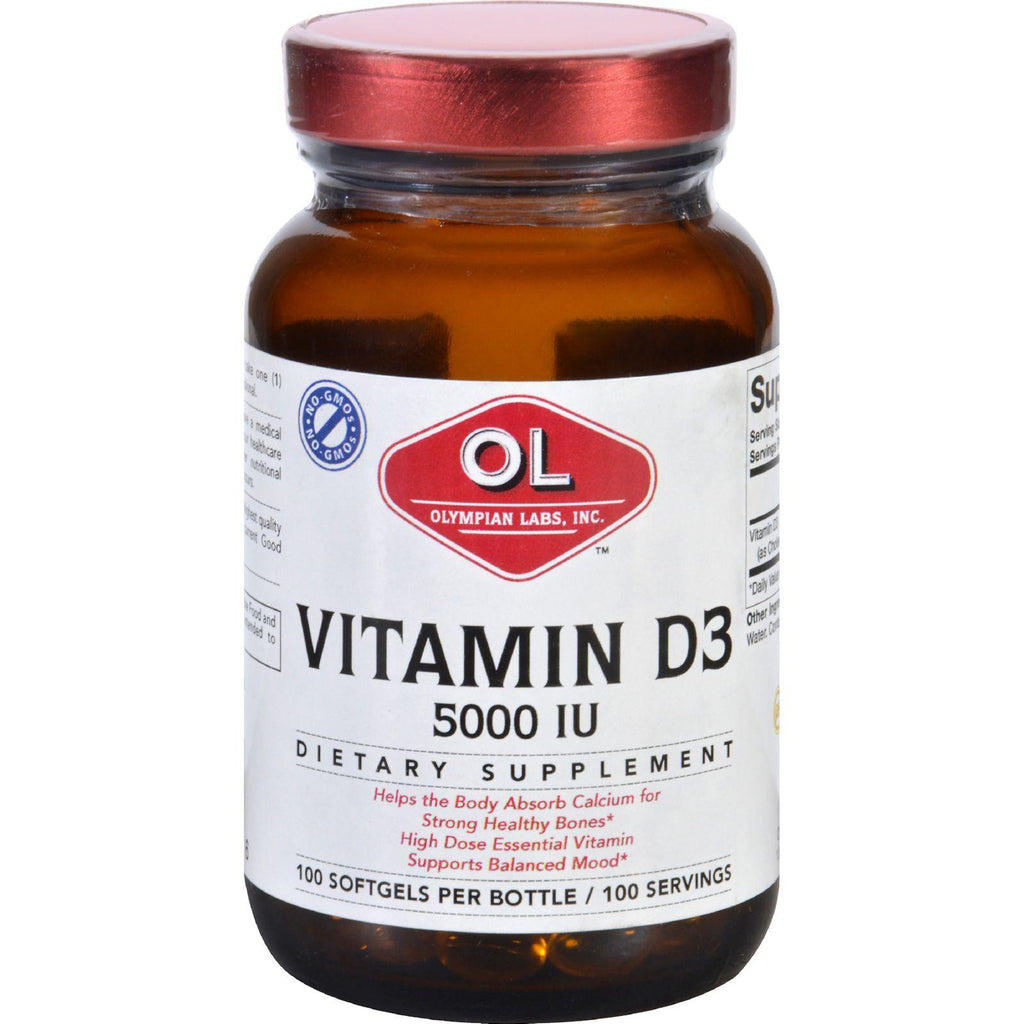 Olympian Labs Vitamin D3 - 5000 Iu - 100 Softgels