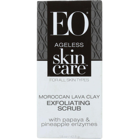 Eo Products Exfoliating Scrub - Ageless - Moroccan Lava Clay - 1.5 Oz - 1 Each