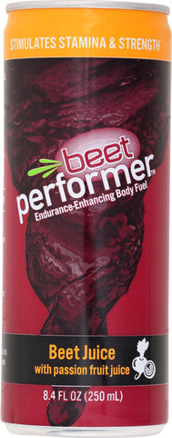 Beet Performer Beet Juice - Passion Fruit Juice - Case Of 12 - 8.4 Fl Oz.