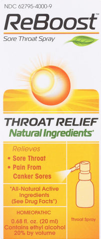 Reboost Throat Relief Spray - .68 Oz