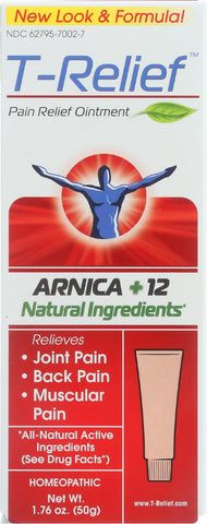 T-relief Pain Relief Ointment - Arnica Plus 12 Natural Ingredients - 1.76 Oz