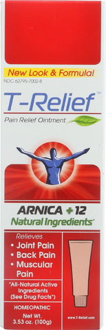 T-relief Pain Relief Ointment - Arnica Plus 12 Natural Ingredients - 3.53 Oz