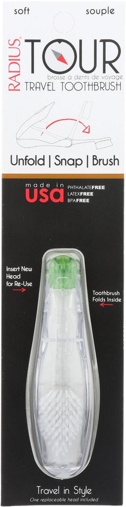 Radius Toothbrush - Tour Travel - Soft - 6 Count