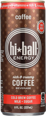 Hi Ball Cold Brew Coffee Beverage - Original - Case Of 12 - 8 Fl Oz.