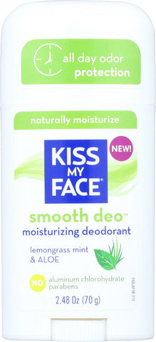 Kiss My Face Deodorant - Fresh Smoothie - Lemongrass Mint And Aloe - Stick - 2.48 Oz