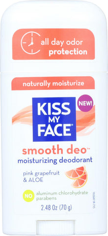 Kiss My Face Deodorant - Fresh Smoothie - Pink Grapefruit And Aloe - Stick - 2.48 Oz